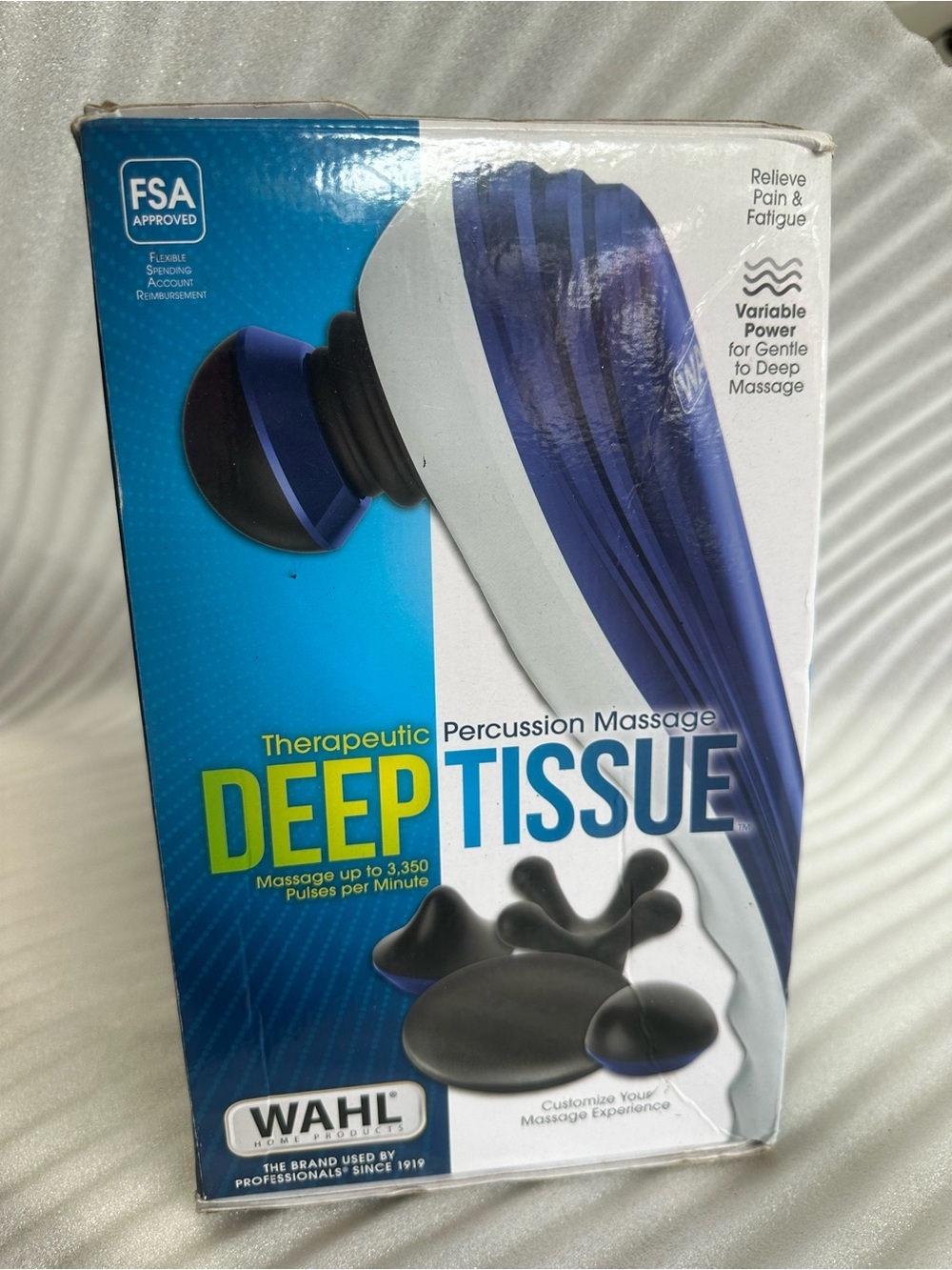 Wahl Deep Tissue Percussion Massager - Blue & White